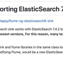 Flume 1.8.0 supporting ElasticSearch 7.4.2